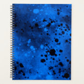 Verf Splatter Effect Blauw & Zwart Planner (Voorkant)