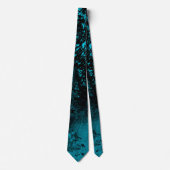 Verf Splatter Effect Blauw & Zwart Stropdas (Voorkant)