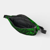 Verf Splatter Effect Groen & Zwart Heuptasje (Open)