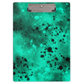 Verf Splatter Effect Groen & Zwart Klembord (Voorkant)
