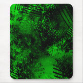 Verf Splatter effect Groen & Zwart Muismat (Voorkant)