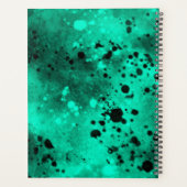 Verf Splatter Effect groen & zwart Planner (Achterkant)