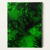 Verf Splatter effect Groen & Zwart Planner (Achterkant)