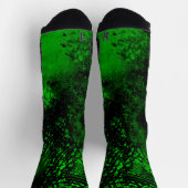 Verf Splatter Effect groen & zwart Sokken (Top)