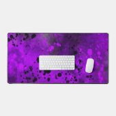 Verf Splatter effect Paarse & Zwart Bureaumat (Keyboard & Muis)