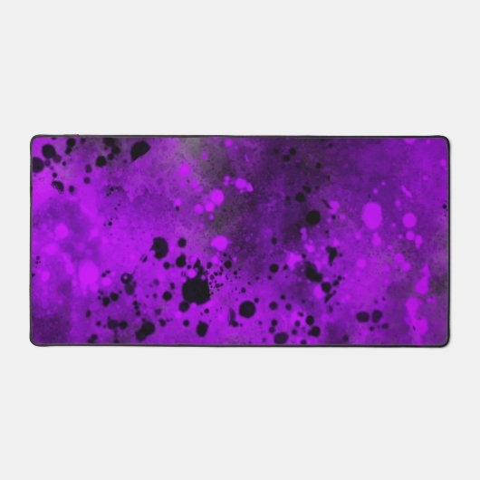 Verf Splatter effect Paarse & Zwart Bureaumat (Voorkant)