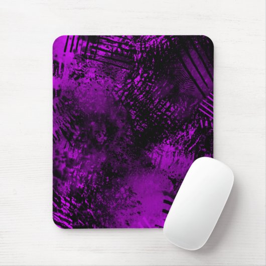 Verf Splatter effect Paarse & Zwart Muismat (Met muis)