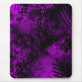 Verf Splatter effect Paarse & Zwart Muismat (Voorkant)