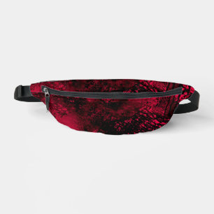 Verf Splatter Effect Rood & Zwart Heuptasje