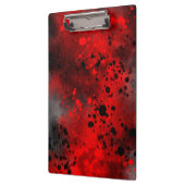 Verf Splatter Effect Rood & Zwart Klembord (Links)