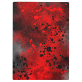 Verf Splatter Effect Rood & Zwart Klembord (Achterkant)