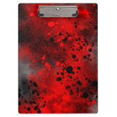 Verf Splatter Effect Rood & Zwart Klembord (Voorkant)