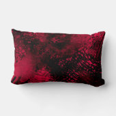 Verf Splatter effect Rood & Zwart Kussen (Achterkant)