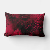 Verf Splatter effect Rood & Zwart Kussen (Voorkant)