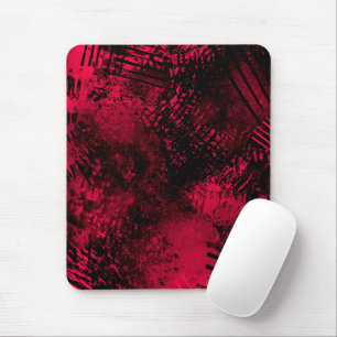 Verf Splatter effect Rood & Zwart Muismat