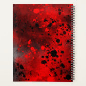 Verf Splatter Effect Rood & Zwart Planner (Achterkant)