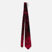 Verf Splatter Effect Rood & Zwart Stropdas (Achterkant)