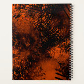 Verf Splatter effect Sinaasappel & Zwart Planner (Achterkant)