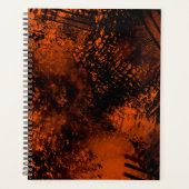 Verf Splatter effect Sinaasappel & Zwart Planner (Voorkant)