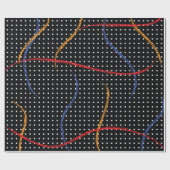 Verf Splatter en Stippen opnieuw tekenen Cadeaupapier (Vlak)