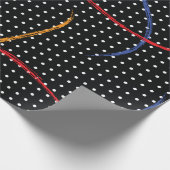 Verf Splatter en Stippen opnieuw tekenen Cadeaupapier (Hoek)