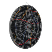 Verf Splatter en Stippen opnieuw tekenen Dartbord (Voorkant Links)