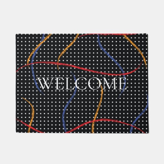 Verf Splatter en Stippen opnieuw tekenen Deurmat (Voorkant)