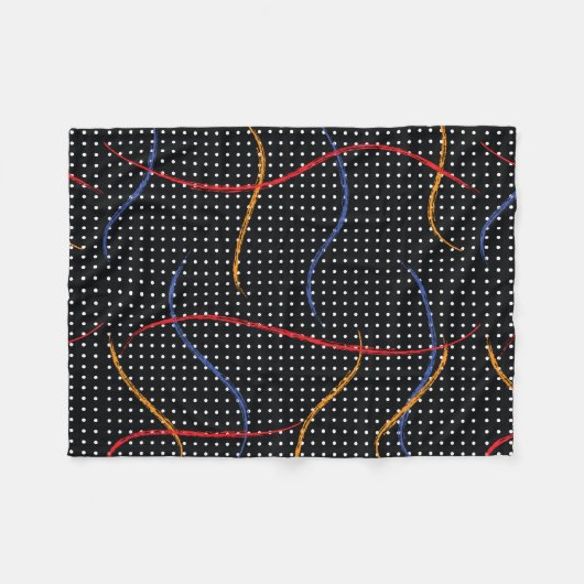 Verf Splatter en Stippen opnieuw tekenen Fleece Deken (Voorkant (Horizontaal))