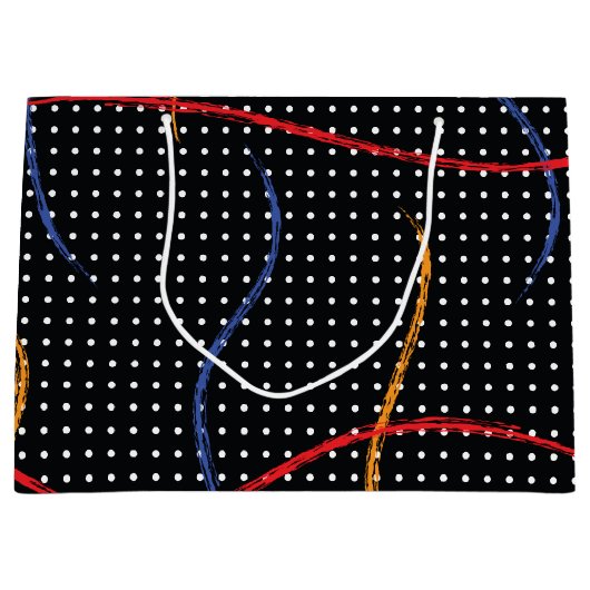 Verf Splatter en Stippen opnieuw tekenen Groot Cadeauzakje (Voorkant)