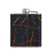 Verf Splatter en Stippen opnieuw tekenen Heupfles (Achterkant)