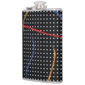 Verf Splatter en Stippen opnieuw tekenen Heupfles (Links)