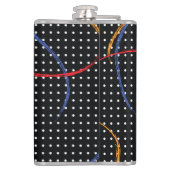 Verf Splatter en Stippen opnieuw tekenen Heupfles (Achterkant)