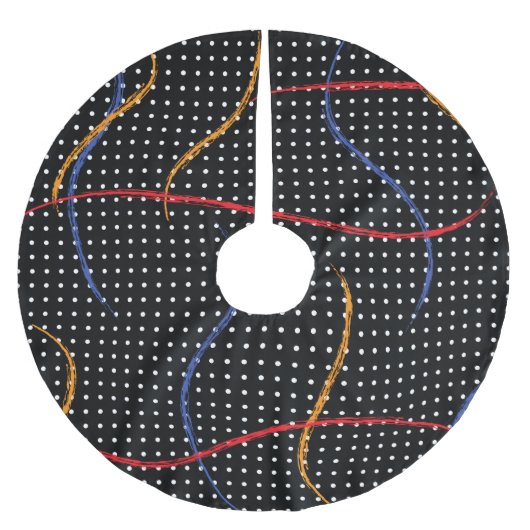 Verf Splatter en Stippen opnieuw tekenen Kerstboom Rok (Voorkant)