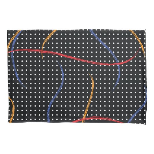 Verf Splatter en Stippen opnieuw tekenen Kussensloop (Voorkant-Links)