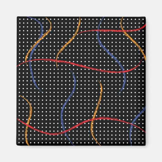 Verf Splatter en Stippen opnieuw tekenen Magneet (Voorkant)