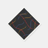 Verf Splatter en Stippen opnieuw tekenen Servet (Hoek)