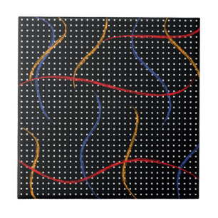 Verf Splatter en Stippen opnieuw tekenen Tegeltje