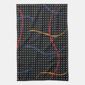 Verf Splatter en Stippen opnieuw tekenen Theedoek (Verticaal)