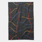 Verf Splatter en Stippen opnieuw tekenen Theedoek (Verticaal)