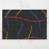 Verf Splatter en Stippen opnieuw tekenen Voedselcontainer Etiket (Enkel label)