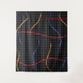 Verf Splatter en Stippen opnieuw tekenen Wandkleed (Voorkant)