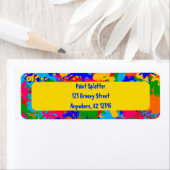 Verf Splatter Etiket (Insitu)