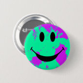 Verf Splatter Face Ronde Button 5,7 Cm (Voorkant /achterkant)