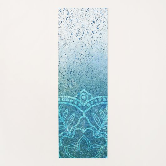 Verf Splatter Floral Design Yogamat (Voorkant)
