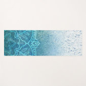 Verf Splatter Floral Design Yogamat (Voorkant (horizontaal))