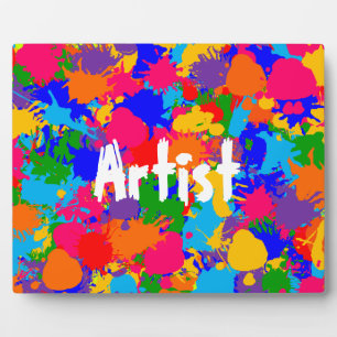 Verf Splatter Fotoplaat