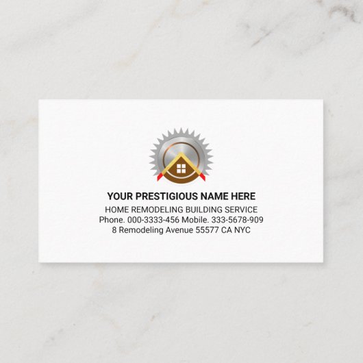 Verf Splatter Home Reparaties Remodellering Visitekaartje (Achterkant)