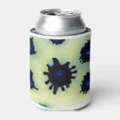 Verf Splatter in blauw Blikjeskoeler (Blikje Voorkant)