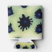 Verf Splatter in blauw Blikjeskoeler (Achterkant)