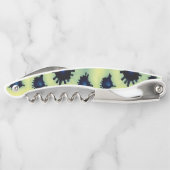 Verf Splatter in blauw en groen Kurkentrekker (Achterkant)